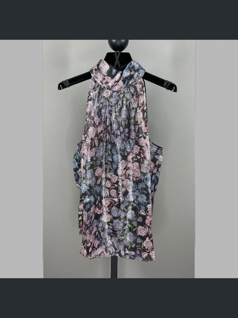 NEW J Crew Collection Shirt Womens Small pink purple black silk floral blouse